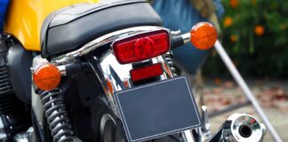 Motorcycle License Plate
